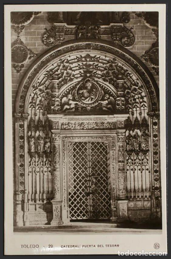 Postales: Toledo. TOLEDO. La Catedral. Puerta del Tesoro. - Foto 1