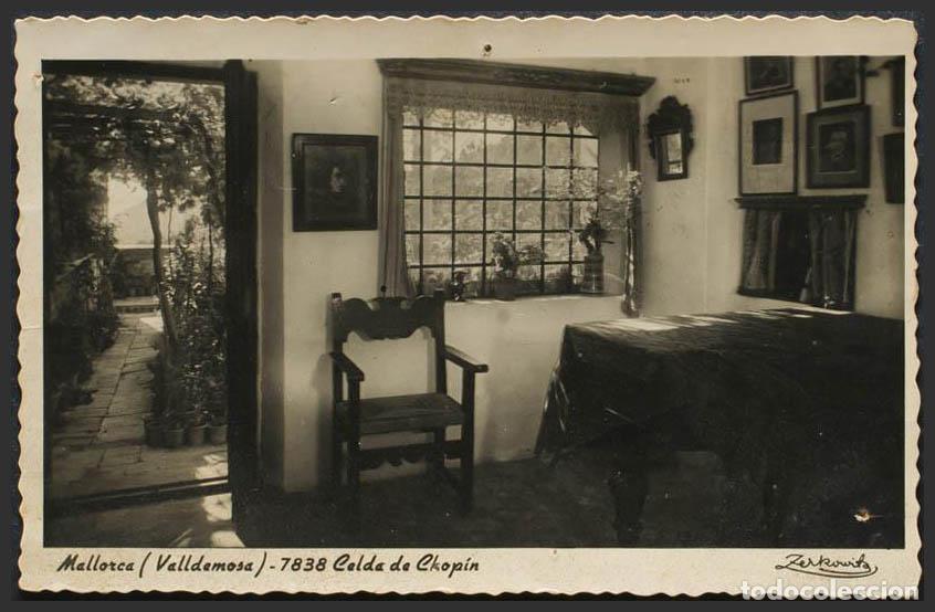 Postales: Baleares. MALLORCA. Valldemosa. Celda de Chop&iacute;n. - Foto 1