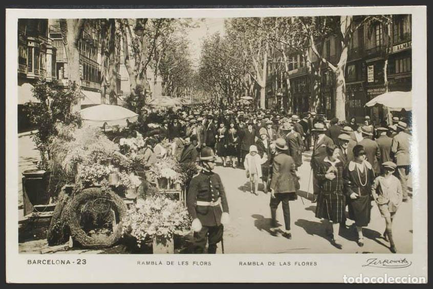 Postales: Barcelona. BARCELONA. Rambla de las Flores. - Foto 1