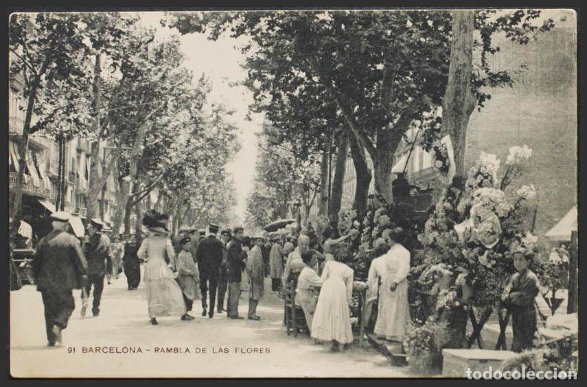 Postales: Barcelona. BARCELONA. Rambla de las Flores. - Foto 1