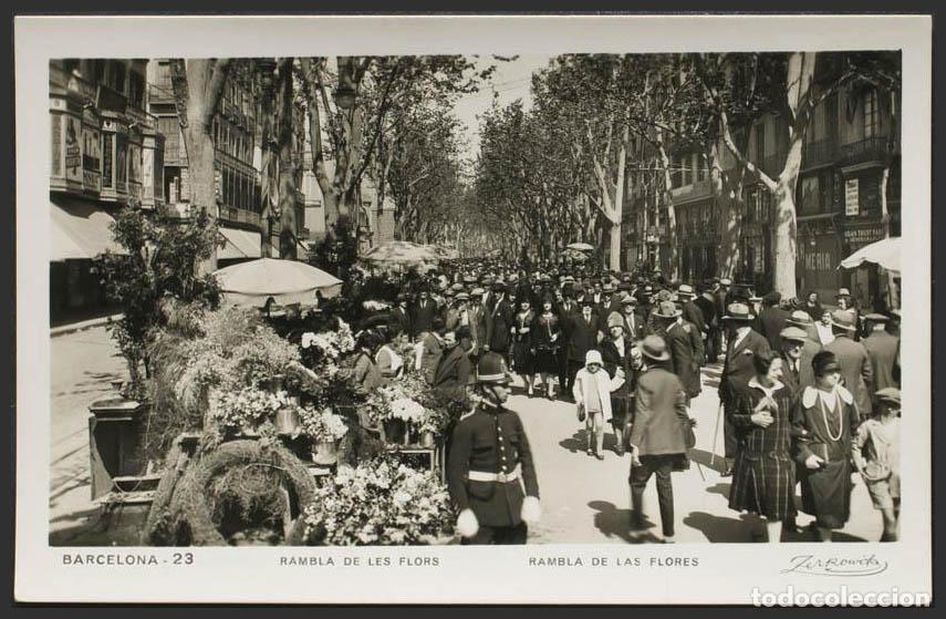 Postales: Barcelona. BARCELONA. Rambla de las Flores. - Foto 1