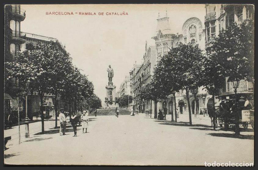 Postales: Barcelona. BARCELONA. Rambla de Catalu&ntilde;a. - Foto 1