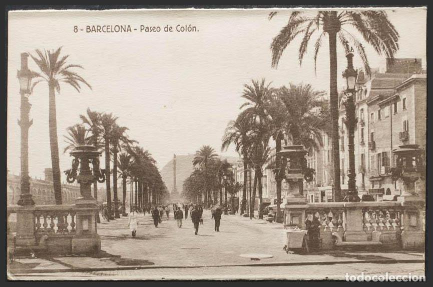 Postales: Barcelona. BARCELONA. Paseo de Col&oacute;n. - Foto 1