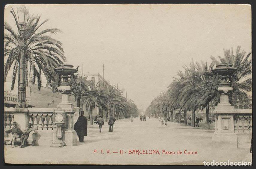 Postales: Barcelona. BARCELONA. Paseo de Col&oacute;n. - Foto 1