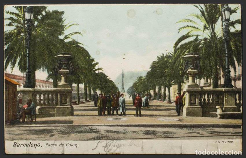 Postales: Barcelona. BARCELONA. Paseo de Col&oacute;n. - Foto 1