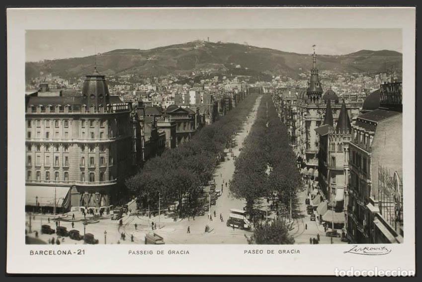 Postales: Barcelona. BARCELONA. Paseo de Gracia. - Foto 1