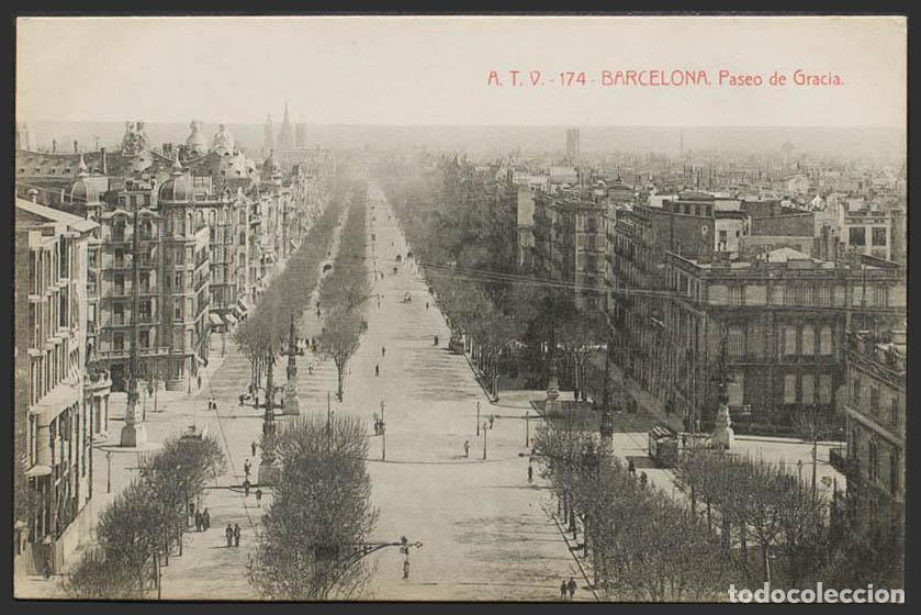 Postales: Barcelona. BARCELONA. Paseo de Gracia. - Foto 1