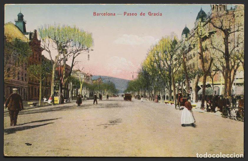 Postales: Barcelona. BARCELONA. Paseo de Gracia. - Foto 1