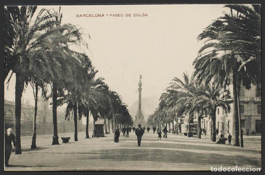 Postales: Barcelona. BARCELONA. Paseo de Col&oacute;n. - Foto 1