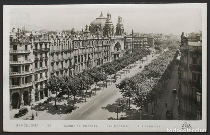 Postales: Barcelona. BARCELONA. Calle de las Cortes. - Foto 1