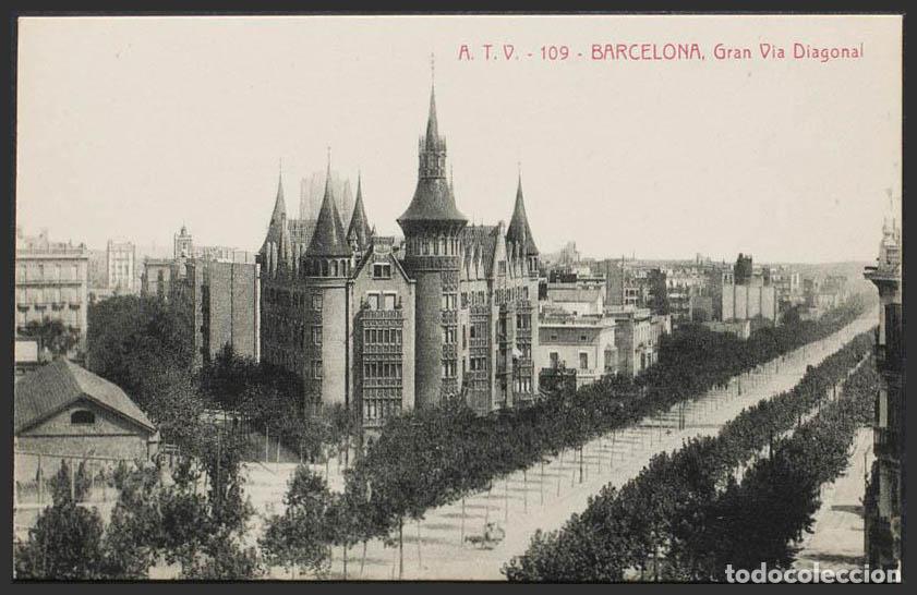 Postales: Barcelona. BARCELONA. Gran V&iacute;a Diagonal. - Foto 1