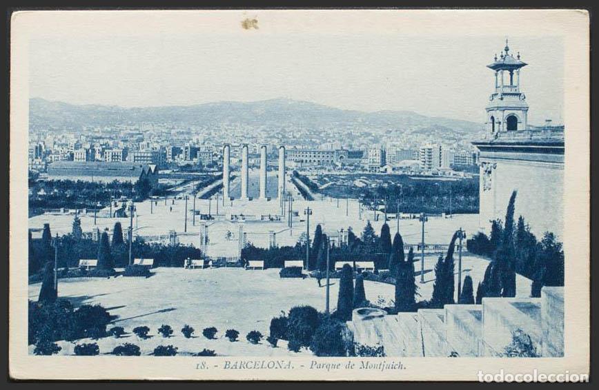 Postales: Barcelona. BARCELONA. Parque de Montjuich. - Foto 1