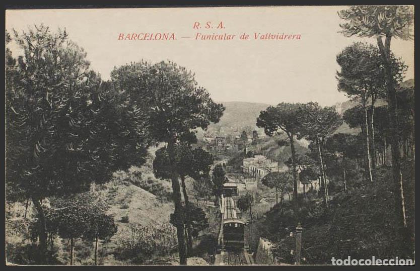 Postales: Barcelona. BARCELONA. Funicular de Vallvidriera. - Foto 1