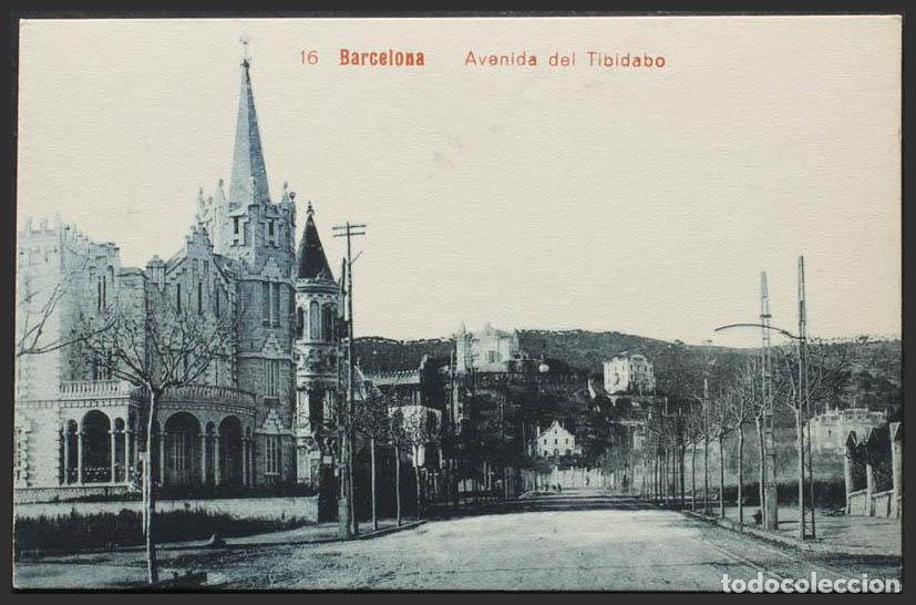 Postales: Barcelona. BARCELONA. Avenida del Tibidabo. - Foto 1