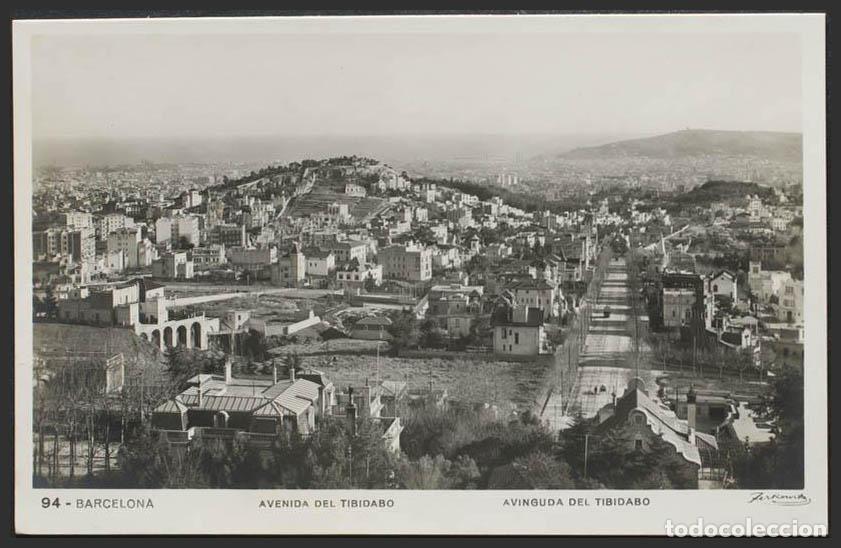 Postales: Barcelona. BARCELONA. Avenida del Tibidabo. - Foto 1