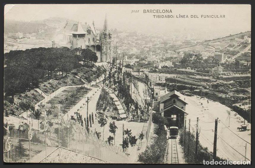 Postales: Barcelona. BARCELONA. Funicular del Tibidabo. - Foto 1