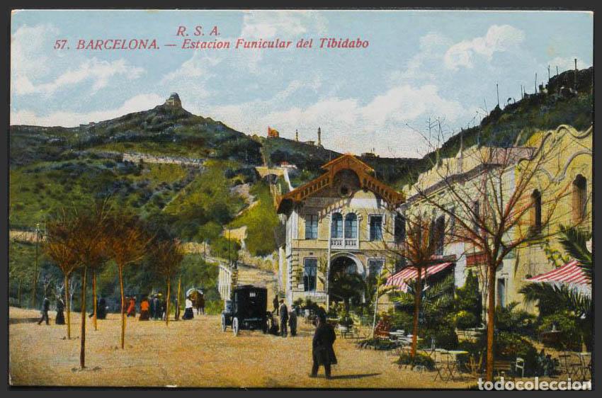 Postales: Barcelona. BARCELONA. Estaci&oacute;n del Funicular al Tibidabo. - Foto 1