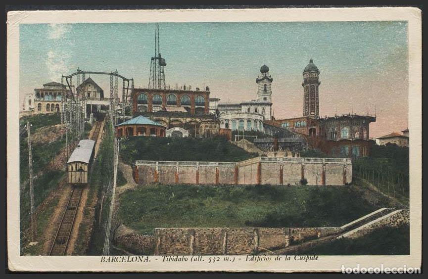 Postales: Barcelona. BARCELONA. Tibidabo. Edificios de la C&uacute;spide. - Foto 1