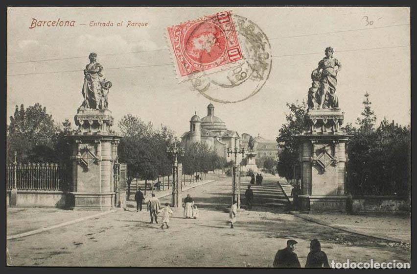 Postales: Barcelona. BARCELONA. Entrada del Parque. - Foto 1