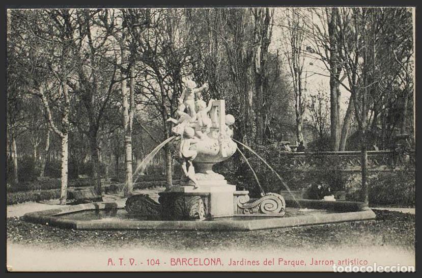 Postales: Barcelona. BARCELONA. Parque: Jarr&oacute;n art&iacute;stico. - Foto 1