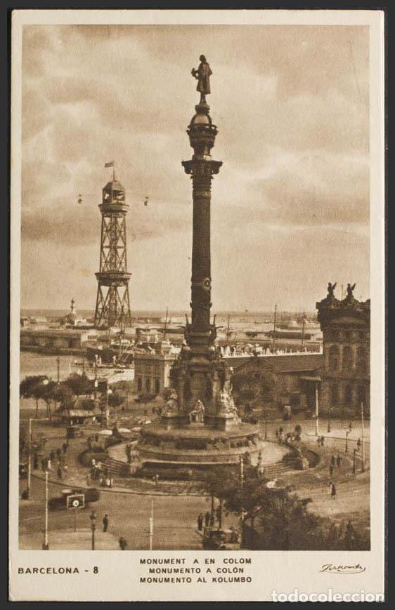 Postales: Barcelona. BARCELONA. Monumento a Col&oacute;n. - Foto 1