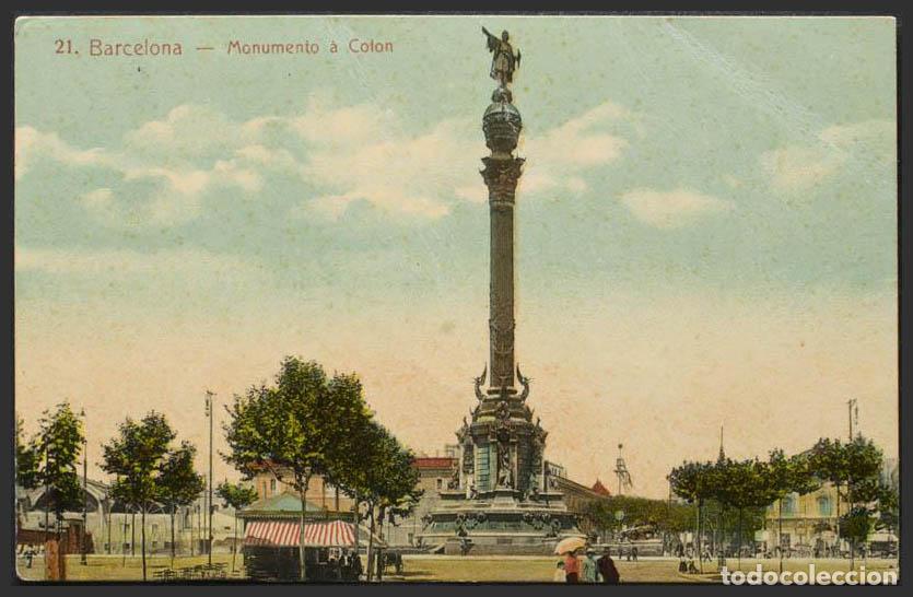 Postales: Barcelona. BARCELONA. Monumento a Col&oacute;n. - Foto 1