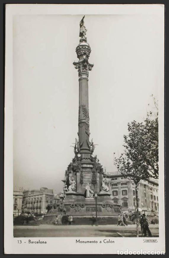 Postales: Barcelona. BARCELONA. Monumento a Col&oacute;n. - Foto 1