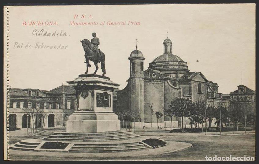Postales: Barcelona. BARCELONA. Monumento al General Prim. - Foto 1