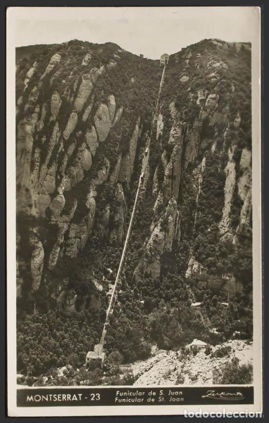 Postales: Barcelona. MONTSERRAT. Funicular de San Juan. - Foto 1