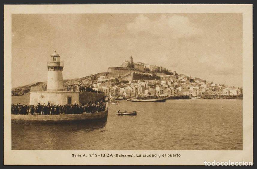 Postales: Baleares. IBIZA. La ciudad y el puerto. - Foto 1