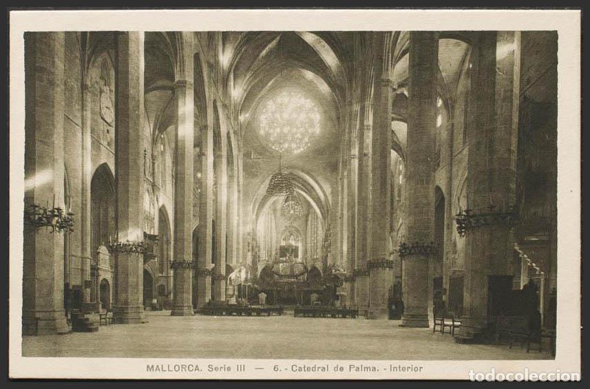 Postales: Baleares. PALMA DE MALLORCA. Catedral. Interior. - Foto 1
