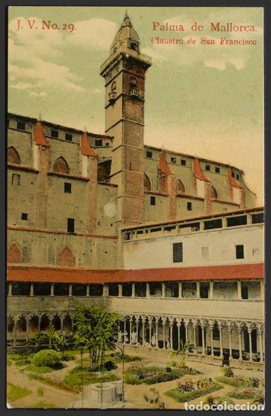 Postales: Baleares. PALMA DE MALLORCA. Claustro de San Francisco. - Foto 1