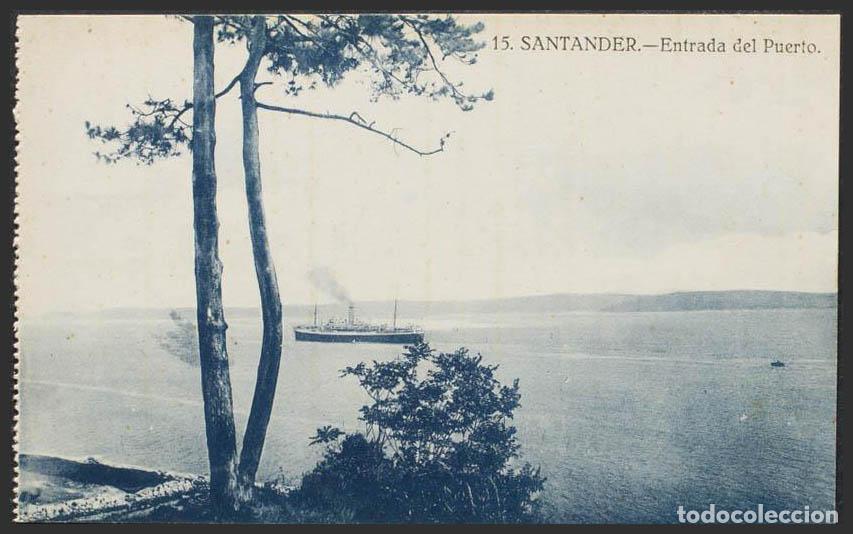 Postales: Cantabria. SANTANDER. Entrada del Puerto. - Foto 1
