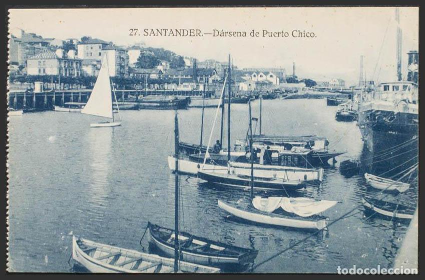 Postales: Cantabria. SANTANDER. D&aacute;rsena de Puerto Chico. - Foto 1