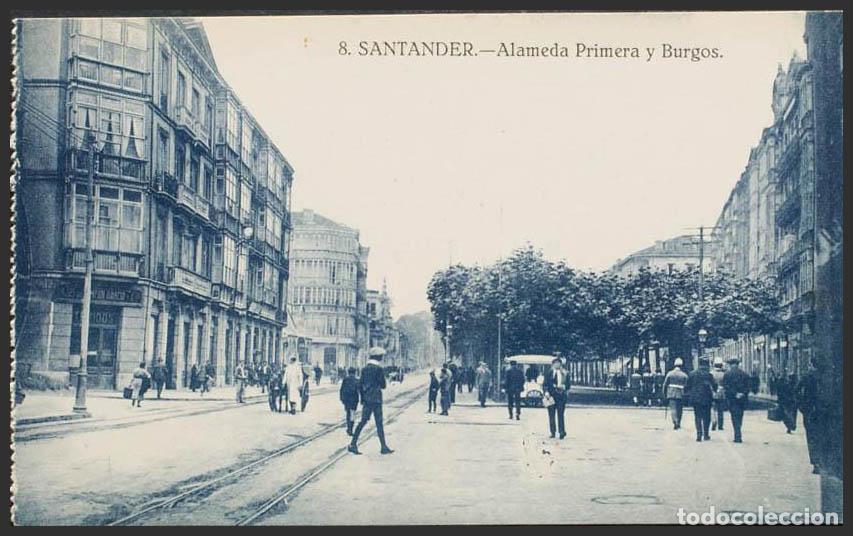 Postales: Cantabria. SANTANDER. Alameda Primera y Burgos. - Foto 1