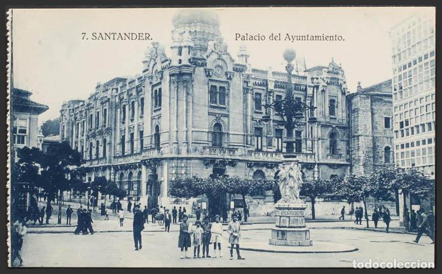 Postales: Cantabria. SANTANDER. Palacio del Ayuntamiento. - Foto 1