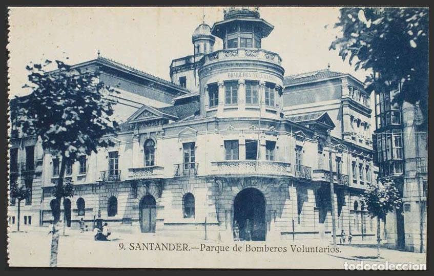 Postales: Cantabria. SANTANDER. Parque de Bomberos Voluntarios. - Foto 1