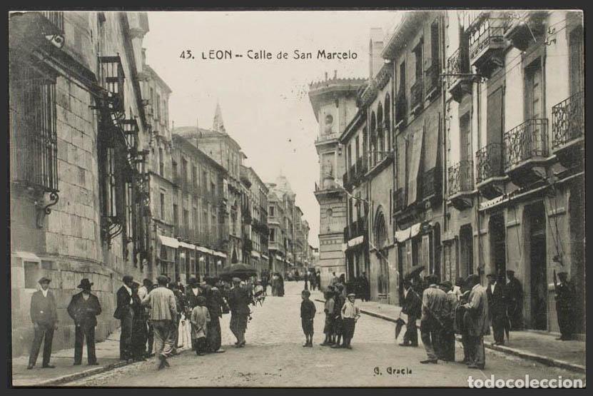 Postales: Le&oacute;n. LEON. Calle de San Marcelo. - Foto 1