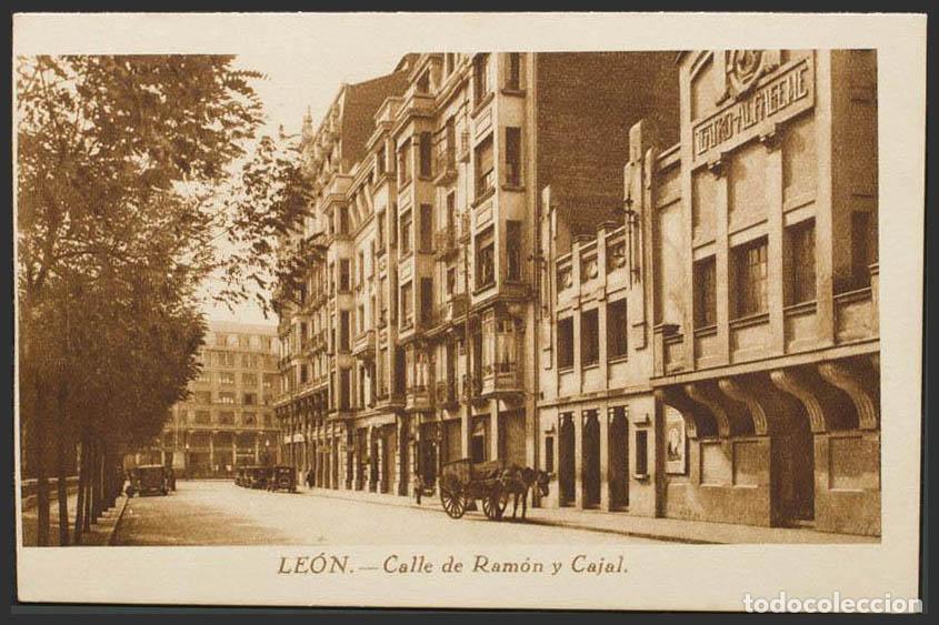 Postales: Le&oacute;n. LEON. Calle de Ram&oacute;n y Cajal. - Foto 1