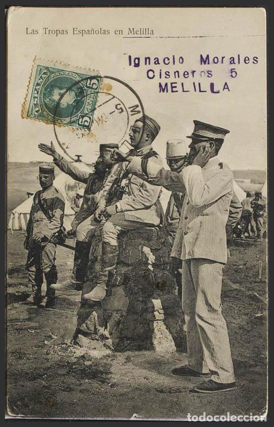 Postales: Melilla. MELILLA. Las Tropas Espa&ntilde;olas en Melilla. - Foto 1