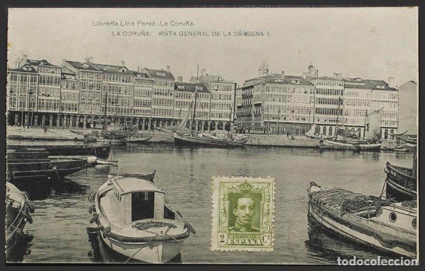 Postales: Coru&ntilde;a. LA CORU&Ntilde;A. Vista general de la D&aacute;rsena I. - Foto 1