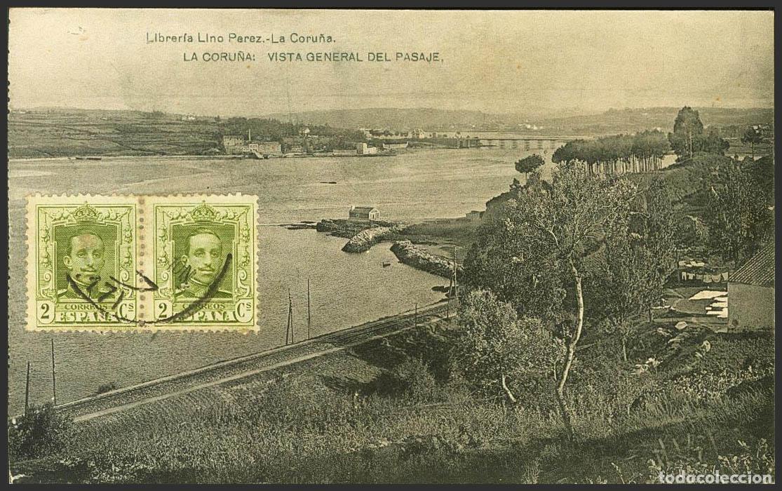 Postales: Coru&ntilde;a. LA CORU&Ntilde;A. Vista general del Pasaje. - Foto 1