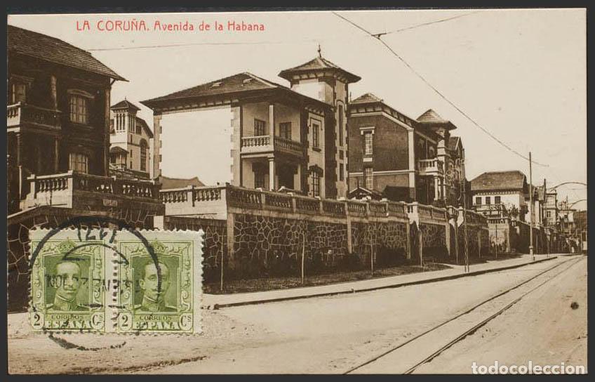 Postales: Coru&ntilde;a. LA CORU&Ntilde;A. Avenida de la Habana. - Foto 1