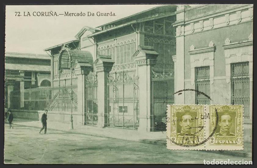 Postales: Coru&ntilde;a. LA CORU&Ntilde;A. Mercado da Guarda. - Foto 1