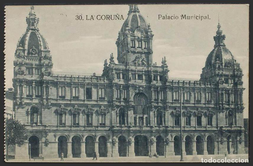 Postales: Coru&ntilde;a. LA CORU&Ntilde;A. Palacio Municipal. - Foto 1