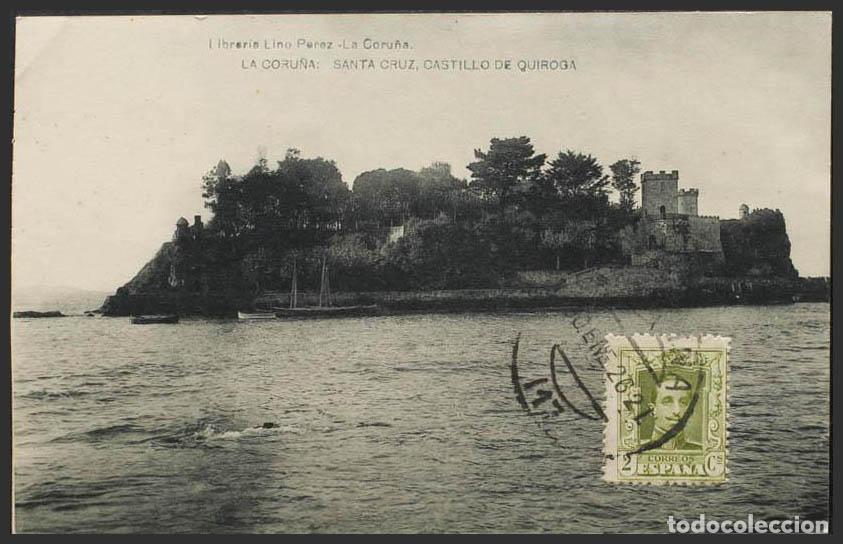 Postales: Coru&ntilde;a. LA CORU&Ntilde;A. Santa Cruz. Castillo de Quiroga. - Foto 1