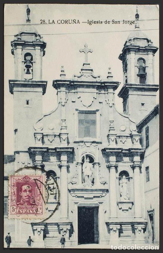Postales: Coru&ntilde;a. LA CORU&Ntilde;A. Iglesia de San Jorge. - Foto 1