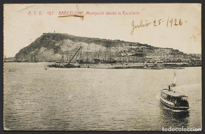 Cartoline: Barcelona. BARCELONA. Montjuich desde la Escollera.