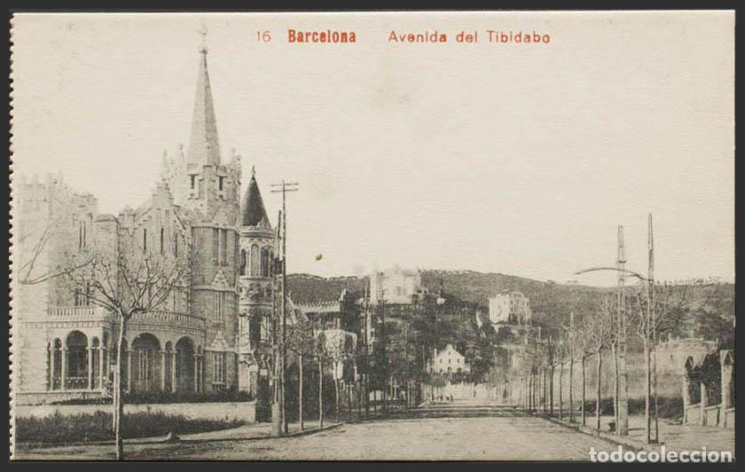 Postales: Barcelona. BARCELONA. Avenida del Tibidabo. - Foto 1