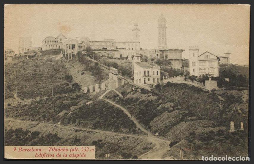 Postales: Barcelona. BARCELONA. Tibidabo. Edificios de la c&uacute;spide. - Foto 1